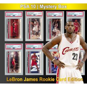 imagePSA 10 Graded Basketball Rookie Card Mystery Box  LeBron James