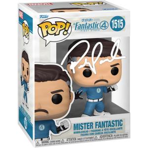 imagePedro Pascal Reed Richards Mister Fantastic 1515 Facsimile Signed Reprint Laser Autographed Funko POP Movies Marvel Fantastic 4 Four First Steps Figurine with Protector Case
