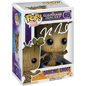 imageVin Diesel Dancing Groot 65 Facsimile Signed Reprint Laser Autographed Funko POP Movies Marvel Guardians of the Galaxy Figurine with Protector Case
