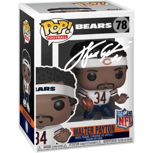 imageWalter Payton 78 Facsimile Signed Reprint Laser Autographed Funko POP Football NFL Chicago Bears Figurine with Protector Case
