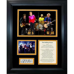 imageFramed The Rolling Stones Band Discography Facsimile Laser Engraved Signatures Auto 11quotx14quot Music Photo Sig Collage