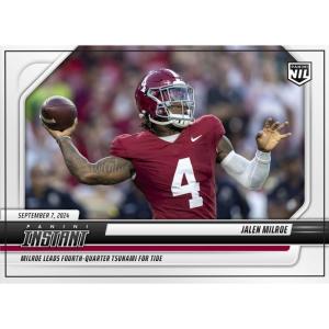 imageHall of Fame Sports Memorabilia  2024 Panini Instant NIL Jalen Milroe JMB Alabama Crimson Tide Football Card