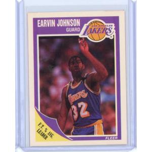 imageVintage 1989 Fleer Magic Johnson 77 Basketball Card