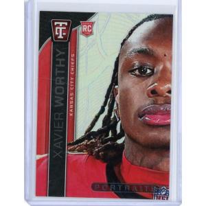 imageVintage 2024 Panini Totally Certified Portraits Xavier Worthy 7 Rookie RC Football Card