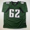 imageFacsimile Autographed Jason Kelce Philadelphia Green Reprint Laser Auto Football Jersey Size Mens XL