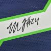 imageFacsimile Autographed Marshawn Lynch Seattle Blue Reprint Laser Auto Football Jersey Size Mens XL