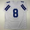 imageFacsimile Autographed Troy Aikman Dallas White Reprint Laser Auto Football Jersey Size Mens XL