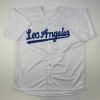 imageFacsimile Autographed Yoshinobu Yamamoto Los Angeles LA White Reprint Laser Auto Baseball Jersey Size Mens XL