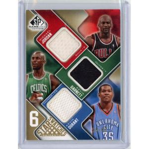 image2009 NBA SP Game Used Star Swatches Jordan LeBron Kobe Durant Erving Garnett 65 Game Used Jersey Relic Basketball Card