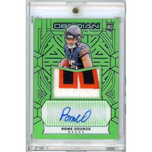 image2024 Panini Obsidian Rome Odunze RJJROE RPA Auto 5 Rookie RC Football Card