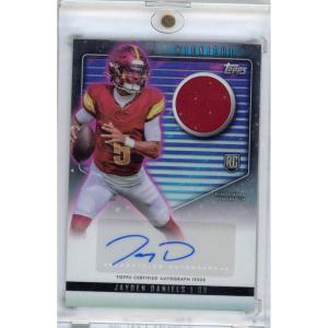 image2024 Topps Midnight Jayden Daniels RJAJD Rookie Jersey Auto Rookie RC Football Card