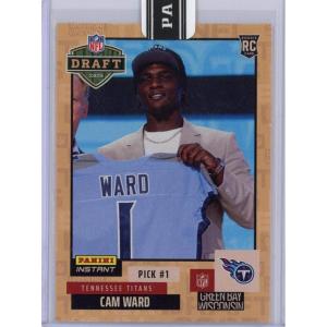 image2025 Panini Instant NFL Cam Ward DN1 Draft Night Beige 25 Rookie RC Football Card