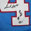 imageAutographedSigned Earl Campbell HOF 91 Houston Blue Stat Football Jersey JSA COA