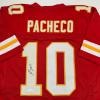 imageAutographedSigned Isiah Pacheco Kansas City Red Football Jersey JSA COA