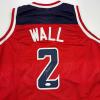 imageAutographedSigned John Wall Washington Red Basketball Jersey JSA COA