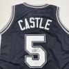 imageAutographedSigned Stephon Castle San Antonio Black Basketball Jersey JSA COA
