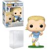 imageErling Haaland 60 Facsimile Signed Reprint Laser Autographed Funko POP Soccer Manchester City Figurine with Protector Case