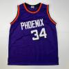 imageFacsimile Autographed Charles Barkley Phoenix Purple Reprint Laser Auto Basketball Jersey Size Mens XL