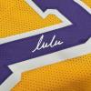 imageFacsimile Autographed Luka Doncic Los Angeles LA Yellow Reprint Laser Auto Basketball Jersey Size Mens XL