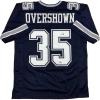 imageAutographedSigned DeMarvion Overshown Dallas Blue Football Jersey JSA COA