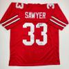 imageAutographedSigned Jack Sawyer Ohio State Red College Football Jersey Beckett BAS COA