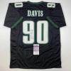 imageAutographedSigned Jordan Davis Philadelphia Black Football Jersey JSA COA