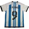 imageAutographedSigned Julian Alvarez Argentina BlueWhite Soccer World Cup Jersey Beckett BAS COA