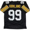 imageAutographedSigned Levon Kirkland Pittsburgh Black Football Jersey Beckett BAS COA