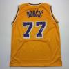 imageFacsimile Autographed Luka Doncic Los Angeles LA Yellow Reprint Laser Auto Basketball Jersey Size Mens XL