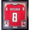 imageFramed Facsimile Autographed Alexander Ovechkin 35x39 Washington Red Reprint Laser Auto Hockey Jersey