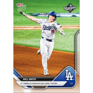 image2025 Topps Now Will Smith 924 11th Inning Go Ahead Home Run Seals Game 7 Victory Los Angeles Dodgers Baseball Card