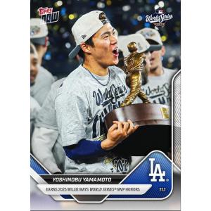 image2025 Topps Now Yoshinobu Yamamoto 926 Earns 2025 Willie Mays World Series MVP Honors Los Angeles Dodgers Baseball Card