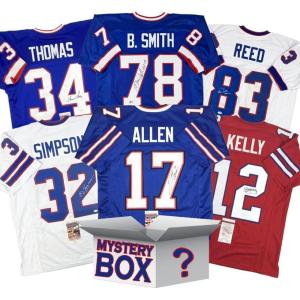 imageAutographedSigned Buffalo Football Jersey Mystery Box with PSA JSA or Beckett COA