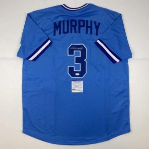 imageAutographedSigned Dale Murphy Atlanta Light Blue Baseball Jersey PSADNA COA