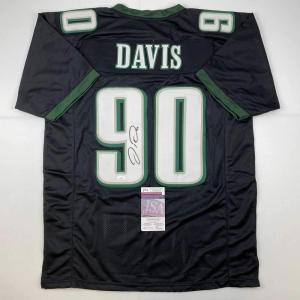 imageAutographedSigned Jordan Davis Philadelphia Black Football Jersey JSA COA