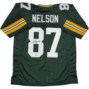 imageAutographedSigned Jordy Nelson Green Bay Green Football Jersey JSA COA