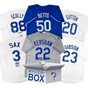 imageAutographedSigned Los Angeles Baseball Jersey Mystery Box with PSA JSA or Beckett COA