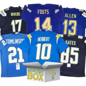 imageAutographedSigned Los Angeles San Diego Football Jersey Mystery Box with PSA JSA or Beckett COA