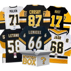 imageAutographedSigned Pittsburgh Hockey Jersey Mystery Box with PSA JSA or Beckett COA