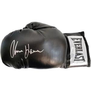 imageAutographedSigned Thomas Hitman Hearns Black Everlast Boxing Glove JSA COA Auto