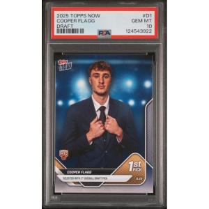 imageGraded 2025 Topps Now Cooper Flagg D1 Draft Rookie RC Basketball Card PSA 10 Gem Mint