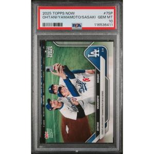 imageGraded 2025 Topps Now Shohei OhtaniYoshinobu YamamotoRoki Sasaki 7SP Baseball Card PSA 10 Gem Mint