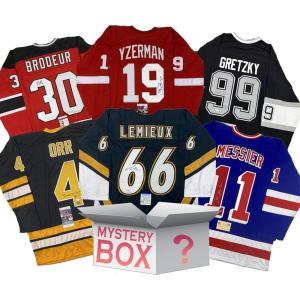 imageHall of Famers AutographedSigned Hockey Jersey Mystery Box with JSA PSA Beckett or Fanatics COA