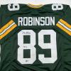 imageAutographedSigned Dave RobinsonquotHOF 13quot Green Bay Green Football Jersey JSA COA