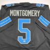 imageAutographedSigned David Montgomery Detroit Black Football Jersey Beckett BAS COA