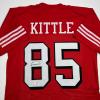 imageAutographedSigned George Kittle San Francisco Red Alternate Football Jersey Beckett BAS COA