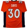 imageAutographedSigned Terrell Davis Denver Orange Football Jersey Beckett BAS COA