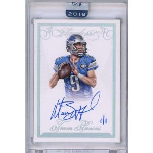 image2018 Panini Honors 2015 Flawless Matthew Stafford TPAMS 11 Auto Football Card