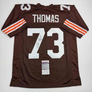 imageAutographedSigned Joe Thomas Cleveland Brown Football Jersey JSA COA
