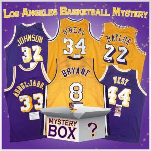 imageAutographedSigned Los Angeles Basketball Jersey Mystery Box with PSA JSA or Beckett COA
